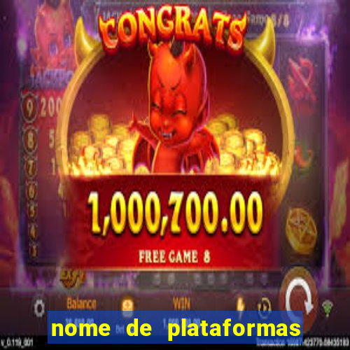 nome de plataformas de jogos